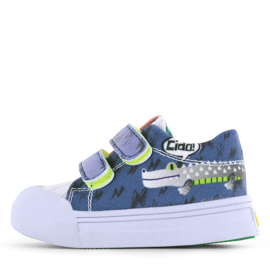 Go Bananas sneaker klittenband - Krokodil