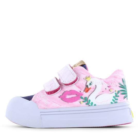 Go Bananas sneaker klittenband - Swan