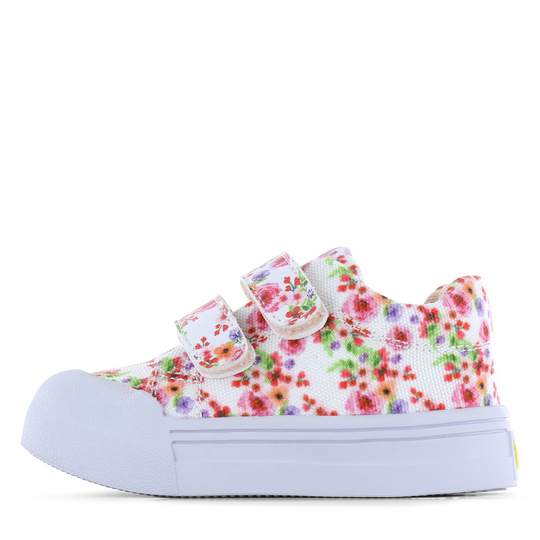 Go Banana‘s sneaker klittenband - White Flowers